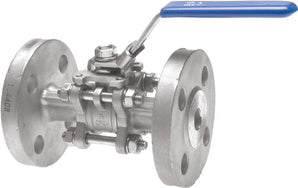 3-Piece Stainless Steel Flanged Ball Valves Full Bore
