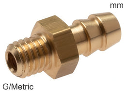 Hose Barb Fittings Brass G/Metric-Threads Male PN10