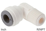Featured image of collection - Elbow Push-In Fittings Plastic R/NPT-Threads Male Liquids And Food Inch