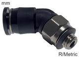 Featured image of collection - Elbow Push-In Fittings Brass And Plastic R/Metric-Threads Male 45deg