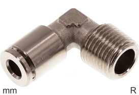 Elbow Push-In Fittings Brass R-Threads Male