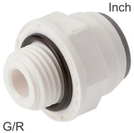 Push-In Fittings Plastic G/R-Threads Male Liquids And Food Inch