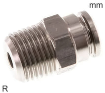 Push-In Fittings Stainless Steel R-Threads Male FDA