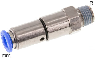 Swivel Push-In Fittings Brass And Plastic R-Threads Male Two Ball Bearings
