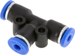 Push-In Tee Fittings Brass And Plastic