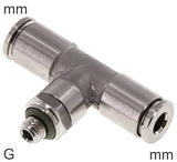 Featured image of collection - Push-In Tee Fittings Stainless Steel G-Threads Male Rotatable