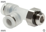 Featured image of collection - Push-In Tee Fittings Stainless Steel And PP G-Threads Male L-Shape