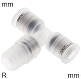 Featured image of collection - Push-In Tee Fittings Stainless Steel And PP R-Threads Male T-Shape