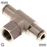 Featured image of collection - Push-In Tee Fittings Brass G-Threads Female