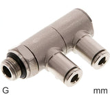Featured image of collection - 2-Way Distributor Push-In Fittings Brass G-Threads Male