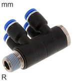 Featured image of collection - 4-Way Distributor Push-In Fittings Brass And Plastic R-Threads Male