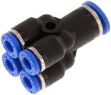 Featured image of collection - Distributor Push-In Fittings Brass And Plastic 4 Outlets