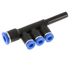 Featured image of collection - Distributor Push-In Fittings Brass And Plastic With Plug-In 3 Outlets