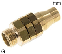 Push-On Fittings Brass G-Threads Male For Coil Tubes