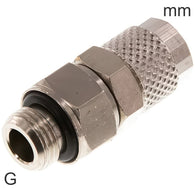 Push-On Fittings Brass G-Threads Male Swivel Joint
