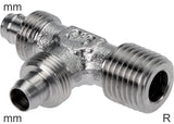 Featured image of collection - Push-On Tee Fittings Stainless Steel R-Threads Male L-Shape Without Nut
