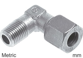 Compression Elbow Fittings Stainless Steel Metric-Threads Male