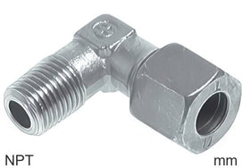 Compression Elbow Fittings Stainless Steel NPT-Threads Male