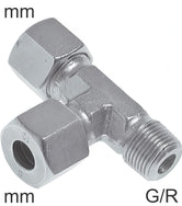 Compression Tee Fittings Stainless Steel G/R-Threads Male L-Shape