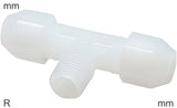 Featured image of collection - Compression Tee Fittings Plastic PVDF R-Threads Male