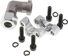 Elbow Flange Fittings With Split SAE Flange 6000 psi ISO 6162-1