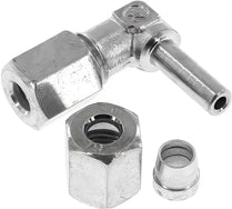Cutting Ring Elbow Fittings Steel / Stainless Steel Adjustable