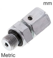 Cutting Ring Fittings Steel / Stainless Steel Metric-Threads Male Adjustable With Sealing Cone And O-Ring