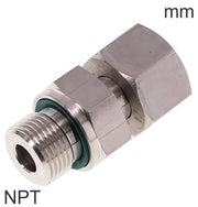 Cutting Ring Fittings Steel / Stainless Steel NPT-Threads Male Adjustable