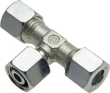 Cutting Ring Tee Fittings Steel / Stainless Steel T-Shape Adjustable