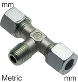 Featured image of collection - Cutting Ring Tee Fittings Steel / Stainless Steel Metric-Threads Male T-Shape