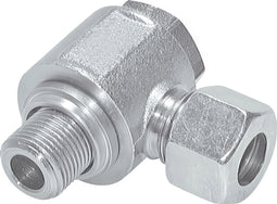 Elbow Swivel Joints Cutting Ring With Metric Male Threads Non-choking