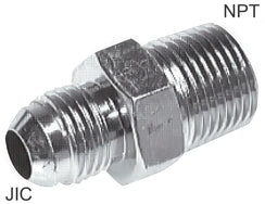 Double Nipples Steel / Stainless Steel NPT/JIC-Threads PN310
