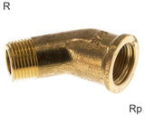 Featured image of collection - Angled Fittings 45deg Brass / Cast Iron / Stainless Steel R/Rp-Threads Male/Female PN25
