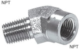 Featured image of collection - Angled Fittings 45deg Steel NPT-Threads Male/Female PN275