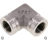 Featured image of collection - Angled Fittings 90deg Steel / Stainless Steel G-Threads Female PN350