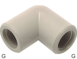 Featured image of collection - Angled Fittings 90deg Plastic G-Threads Female PN10