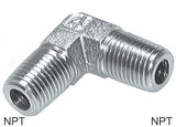 Featured image of collection - Angled Fittings 90deg Steel NPT-Threads Male PN420