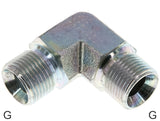 Featured image of collection - Angled Fittings 90deg Steel / Stainless Steel G-Threads Male With 60deg Hose Cone PN400
