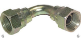 Featured image of collection - Angled Fittings 90deg Steel / Stainless Steel G-Threads Female With 60deg Hose Cone PN575