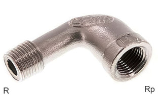 Angled Fittings 90deg Cast Iron / Stainless Steel R/Rp-Threads Male/Female PN25