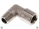 Featured image of collection - Angled Fittings 90deg Brass / Stainless Steel G-Threads Male/Female PN150