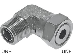 ORFS Angled Fittings 90deg UNF-Threads Male/Female PN630