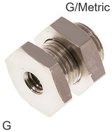 Reducing Nipple Fittings Brass / Stainless Steel G/Metric-Threads Bulkhead PN40