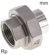 Socket Fittings Stainless Steel Rp-Threads With Welding End With Conical Seal PN16
