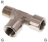 Featured image of collection - Tee Fittings Brass / Cast Iron / Stainless Steel G/R-Threads Male/Female L-Shape PN25