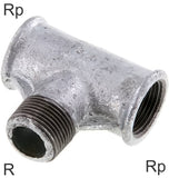 Featured image of collection - Tee Fittings Cast Iron / Stainless Steel R/Rp-Threads Male/Female T-Shape PN25