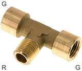 Featured image of collection - Tee Fittings Brass / Stainless Steel G/R-Threads Male/Female T-Shape PN150