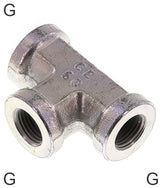 Tee Fittings Steel / Stainless Steel G-Threads Female PN350