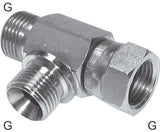 Featured image of collection - Tee Fittings Steel / Stainless Steel G-Threads Male/Female With 60deg Hose Cone L-Shape PN475