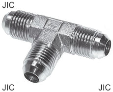 Tee Fittings Steel / Stainless Steel JIC-Threads Male PN310